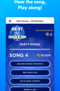 Shazam screen 1