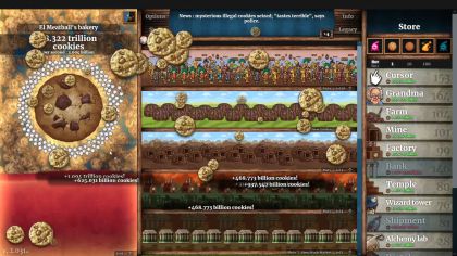 Cookie Clicker screen 3