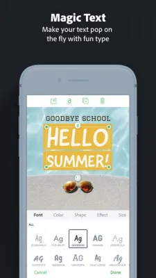 Adobe Spark Post screen 1